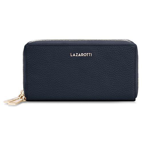 Lazarotti Bologna XL Leder Geldbörse Damen | 2 große Reißverschlussfächer, 20 Kartenfächer, Münzfach, RFID-Schutz | 20 x 4 x 11 cm Lazarotti Bologna XL Leder Geldbörse Damen | 2 große Reißverschlussfächer, 20 Kartenfächer, Münzfach, RFID-Schutz | 20 x 4 x 11 cm von Lazarotti