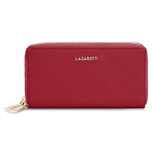 Lazarotti Bologna XL Leder Geldbörse Damen | 2 große Reißverschlussfächer, 20 Kartenfächer, Münzfach, RFID-Schutz | 20 x 4 x 11 cm Lazarotti Bologna XL Leder Geldbörse Damen | 2 große Reißverschlussfächer, 20 Kartenfächer, Münzfach, RFID-Schutz | 20 x 4 x 11 cm von Lazarotti