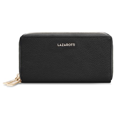 Lazarotti Bologna XL Leder Geldbörse Damen | 2 große Reißverschlussfächer, 20 Kartenfächer, Münzfach, RFID-Schutz | 20 x 4 x 11 cm Lazarotti Bologna XL Leder Geldbörse Damen | 2 große Reißverschlussfächer, 20 Kartenfächer, Münzfach, RFID-Schutz | 20 x 4 x 11 cm von Lazarotti
