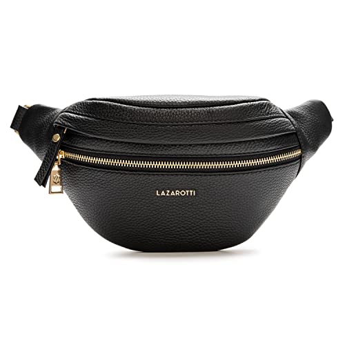 Lazarotti Bologna XL Leder Gürteltasche Damen | 2 Reißverschlussfächer | große Bauchtasche 25 cm Lazarotti Bologna XL Leder Gürteltasche Damen | 2 Reißverschlussfächer | große Bauchtasche 25 cm von Lazarotti