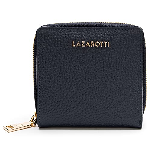 Lazarotti Bologna kompakte Leder Geldbörse Damen | mit Druckknopf, Reißverschlussfach, 6 Kartenfächer, RFID-Schutz | 10 x 10 x 2,5 cm Lazarotti Bologna kompakte Leder Geldbörse Damen | mit Druckknopf, Reißverschlussfach, 6 Kartenfächer, RFID-Schutz | 10 x 10 x 2,5 cm von Lazarotti