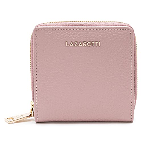Lazarotti Bologna kompakte Leder Geldbörse Damen | mit Druckknopf, Reißverschlussfach, 6 Kartenfächer, RFID-Schutz | 10 x 10 x 2,5 cm Lazarotti Bologna kompakte Leder Geldbörse Damen | mit Druckknopf, Reißverschlussfach, 6 Kartenfächer, RFID-Schutz | 10 x 10 x 2,5 cm von Lazarotti