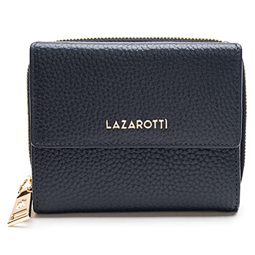 Lazarotti Bologna mittelgroße Leder Geldbörse Damen | mit Druckknopf, Reißverschlussfach, 9 Kartenfächer, RFID-Schutz | 12 x 10 x 4 cm Lazarotti Bologna mittelgroße Leder Geldbörse Damen | mit Druckknopf, Reißverschlussfach, 9 Kartenfächer, RFID-Schutz | 12 x 10 x 4 cm von Lazarotti
