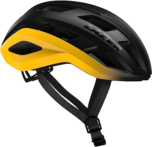 Lazer Strada KinetiCore Helm gelb/schwarz von Lazer