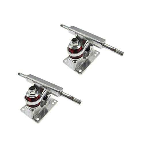 Lbvzxkad DIY Skateboard Trucks Schwerkraft Casting Skate Trucks 3,25 Fisch Platte Tablett Skateboard Halterung (Silber) von Lbvzxkad