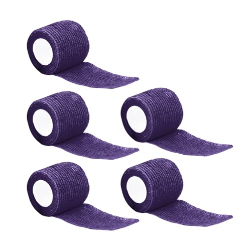 Ldabrye 5 Stück Elastische Kohäsive Bandage Selbstklebende Bandage Flexibles Medizinisches Erste Hilfe Klebeband Für Sport Fitness Schmerzen von Ldabrye