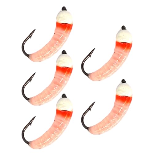 Ldabrye 5Pcs Schnell Sinkende Swimbaits Angeln Perle Kopf Lockt Köder Mit Einzel Haken Für Forelle Lachs Süßwasser Salzwasser Angeln von Ldabrye