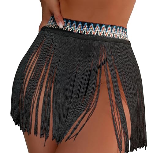 Ldabrye Frauen Quasten Rock Röcke Fashin Bikinis Bottom Cover Up Weibliche Badeanzug Rock Cover Up Beachwears von Ldabrye