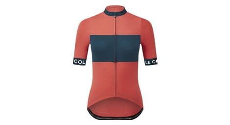 damen kurzarmtrikot le col sport blau orange von Le Col