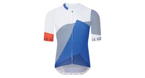 kurzarmtrikot le col sport leichtes blau weis von Le Col