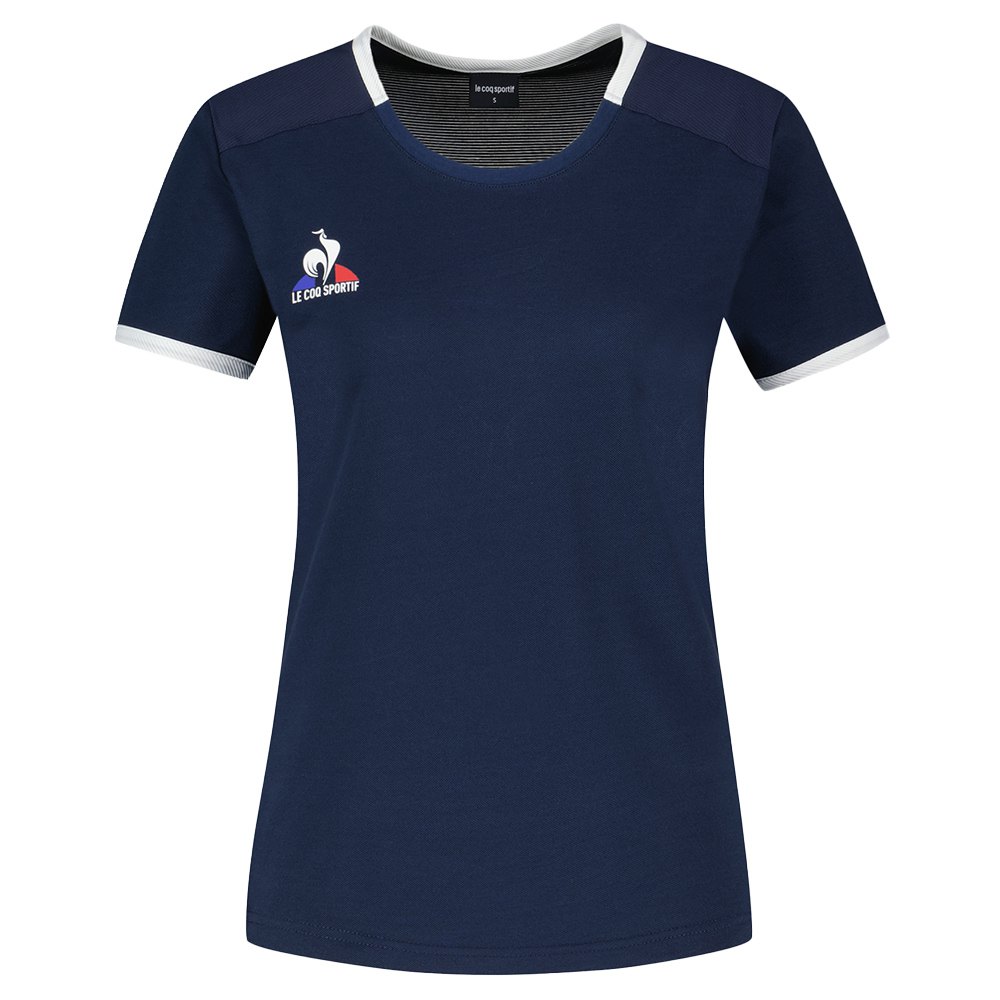Le Coq Sportif 2320147 Tennis N°2 Short Sleeve T-shirt  L Frau von Le Coq Sportif