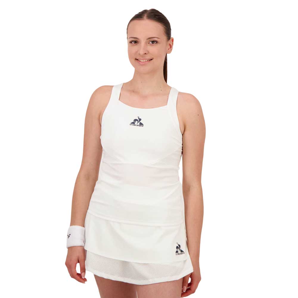 Le Coq Sportif 2421437 Tennis Pro 24 N°2 Sleeveless T-shirt Weiß S Frau von Le Coq Sportif