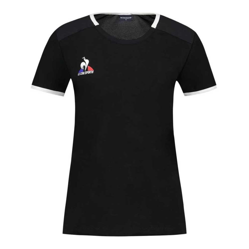 Le Coq Sportif 2421624 Tennis N°2 Short Sleeve T-shirt Schwarz M Frau von Le Coq Sportif