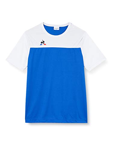 Le Coq Sportif Damen N°3 Maillot Match Enfant Mc Cobalt/Optic Unterhemd, Kobalt/optisch weiß, 14A von Le Coq Sportif