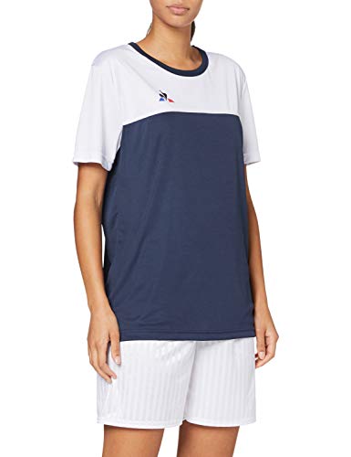 Le Coq Sportif Damen N°3 Maillot Match Mc Dress Blues/Optical Unterhemd, Kleiderblau/optisches Weiß, M Le Coq Sportif Damen N°3 Maillot Match Mc Dress Blues/Optical Unterhemd, Kleiderblau/optisches Weiß, M von Le Coq Sportif