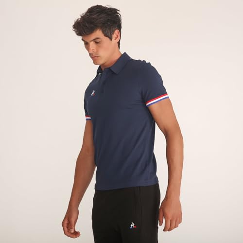 Le Coq Sportif Herren Polo Ss Presentation Tri N°1 M, Kleid, Blau, 2XL von Le Coq Sportif