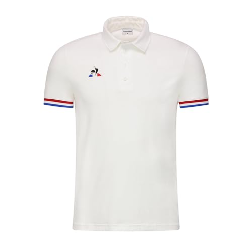 Le Coq Sportif Herren Polo Ss Presentation Tri N°1 M, New Optical White, S von Le Coq Sportif