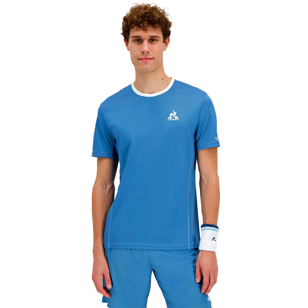 Le Coq Sportif Tennis Autres Tournois 25 Short Sleeve T-shirt Blau S Mann Le Coq Sportif Tennis Autres Tournois 25 Short Sleeve T-shirt Blau S Mann von Le Coq Sportif