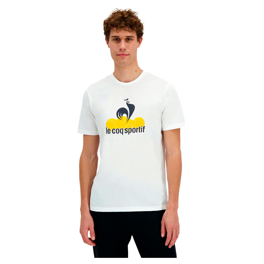 Le Coq Sportif Tennis Graphique 25 N°1 Short Sleeve T-shirt Weiß XS Mann von Le Coq Sportif