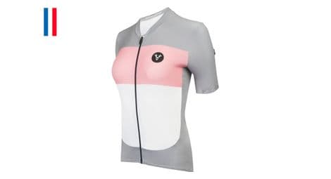 lebram eze damen kurzarm jersey grau pink von LeBram