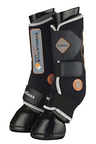 LeMieux Conductive Magno Magnetfeldtherapie Gamaschen in schwarz-Pferdebeine-Unterstützung-Reitsport-Größe M von LeMieux