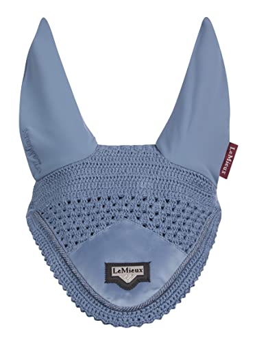 LeMieux Loire Satin Fly Hood Ice Blue Fliegenhaube, eisblau, L von LeMieux