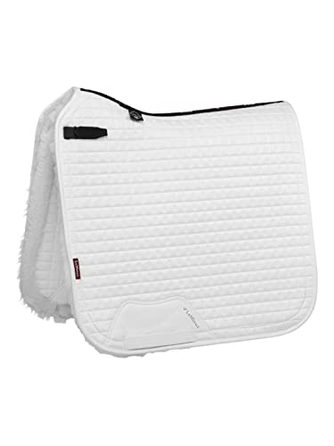 LeMieux Merino+ Sensitive Dressage Square Lammfell Dressur-Sattelunterlage, Weiß/Natur, L LeMieux Merino+ Sensitive Dressage Square Lammfell Dressur-Sattelunterlage, Weiß/Natur, L von LeMieux