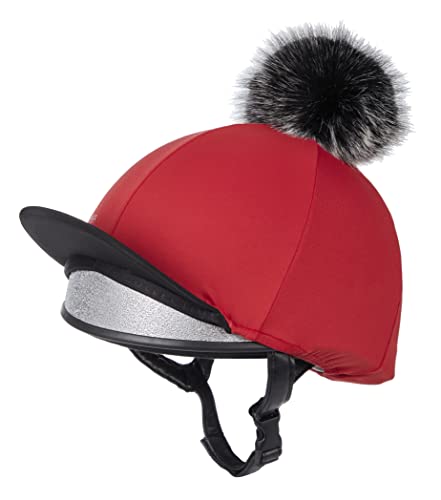 LeMieux Pom Hat Silk Chilli Mütze aus Seide, Einheitsgröße LeMieux Pom Hat Silk Chilli Mütze aus Seide, Einheitsgröße von LeMieux