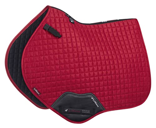 LeMieux Pro Sport Engen Kontakt Wildleder Platz Small/Medium Chilli Red von LeMieux