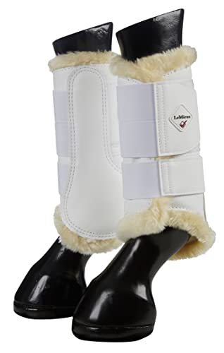 LeMieux Pro Sport Fleece Lined Brushing Boots Medium White von LeMieux
