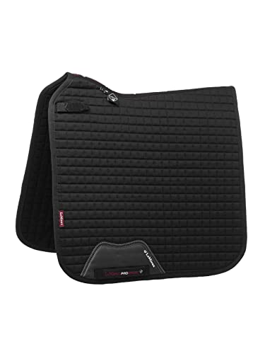 LeMieux Prosport Cotton Square Dressurschabracke, Quadratische Baumwolle, Schwarz, L LeMieux Prosport Cotton Square Dressurschabracke, Quadratische Baumwolle, Schwarz, L von LeMieux