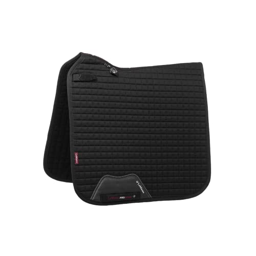 LeMieux Prosport Baumwolle Dressur Quadrat Sattelunterlage, Schwarz, S/M LeMieux Prosport Baumwolle Dressur Quadrat Sattelunterlage, Schwarz, S/M von LeMieux