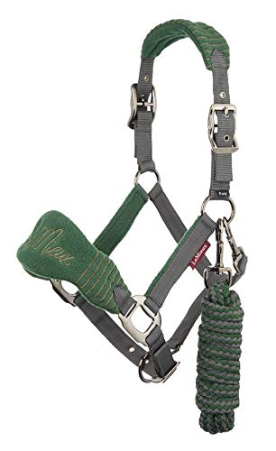 LeMieux Vogue Fleece Headcollar & Rope Hunter Green Halfter, Cob LeMieux Vogue Fleece Headcollar & Rope Hunter Green Halfter, Cob von LeMieux