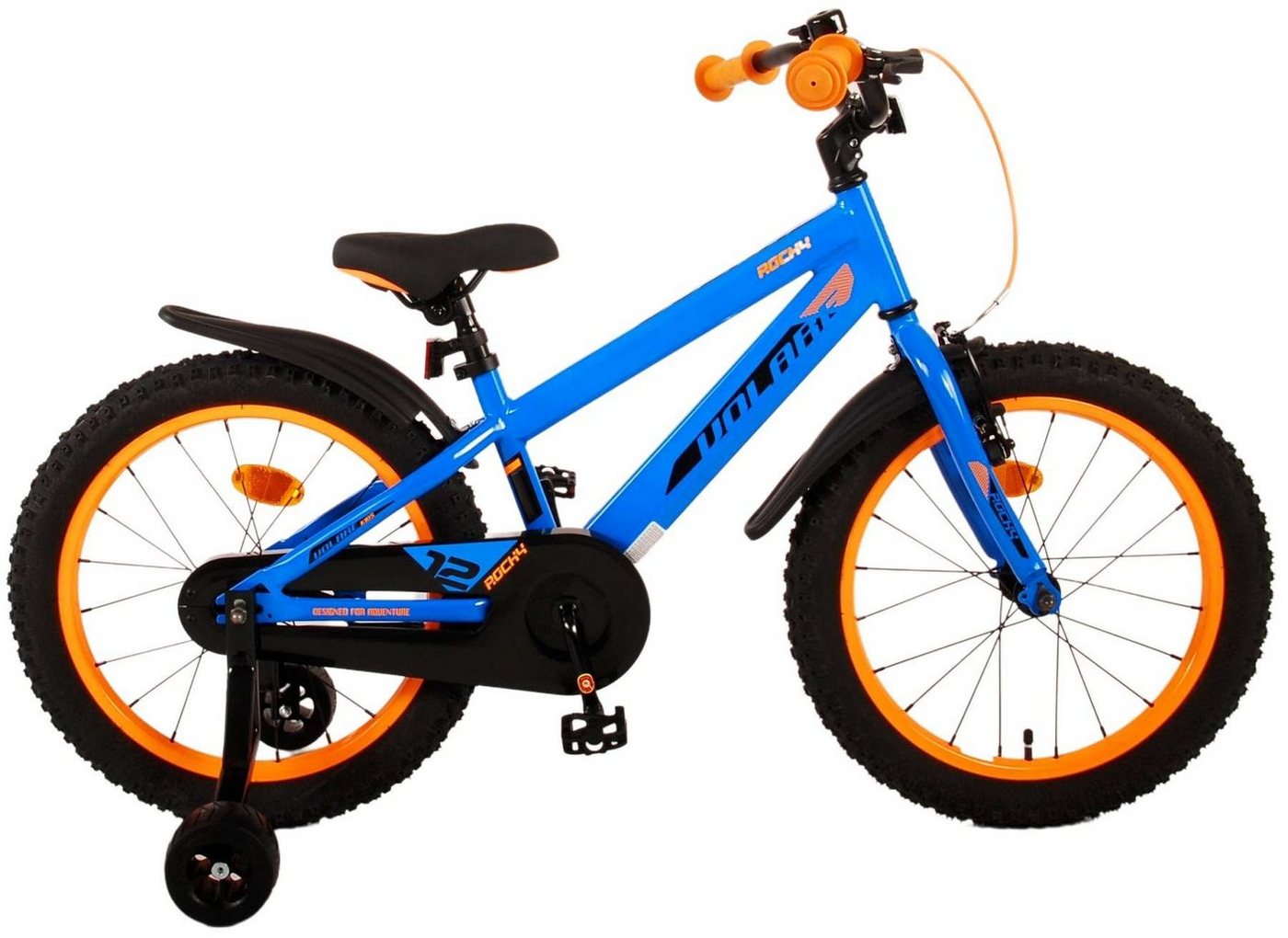 LeNoSa Kinderfahrrad Adventure 18 Zoll Blau - Prime Collection - Fahrrad für Jungen 4-7, 1 Gang, Handbremse & Rücktrittbremse von LeNoSa