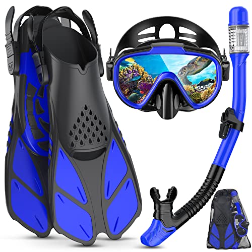 Lealinga Schnorchelset Erwachsene mit Verstellbare Taucherflossen Anti-Leck & Anti-Fog Taucherbrille und Dry Schnorchel, 3 in 1 Professionell Schnorcheln Set für Schnorcheln und Schwimmen Lealinga Schnorchelset Erwachsene mit Verstellbare Taucherflossen Anti-Leck & Anti-Fog Taucherbrille und Dry Schnorchel, 3 in 1 Professionell Schnorcheln Set für Schnorcheln und Schwimmen von Lealinga
