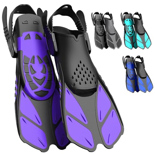 Lealinga Schnorchelflossen, Flossen Verstellbar Erwachsene Reisegröße Schwimmflossen Unisex Taucherflossen für Erwachsene Männer Frauen Kinder Offene Ferse Trainingsflossen mit Netztasche Lealinga Schnorchelflossen, Flossen Verstellbar Erwachsene Reisegröße Schwimmflossen Unisex Taucherflossen für Erwachsene Männer Frauen Kinder Offene Ferse Trainingsflossen mit Netztasche von Lealinga