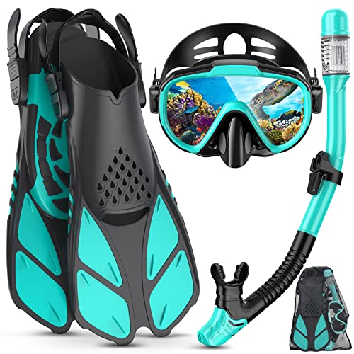 Lealinga Schnorchelset Erwachsene mit Verstellbare Taucherflossen Anti-Leck & Anti-Fog Taucherbrille und Dry Schnorchel, 3 in 1 Professionell Schnorcheln Set für Schnorcheln und Schwimmen Lealinga Schnorchelset Erwachsene mit Verstellbare Taucherflossen Anti-Leck & Anti-Fog Taucherbrille und Dry Schnorchel, 3 in 1 Professionell Schnorcheln Set für Schnorcheln und Schwimmen von Lealinga