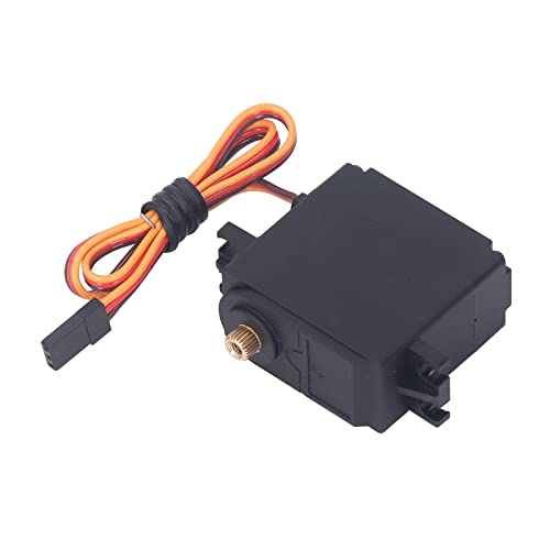 15 Kg Servo RC Lenkgetriebe Mit Kupfergetriebe Schwarz Wasserdicht Drehmoment RC Servo Für ZD Racing DBX07 1/7 RC Auto von Leapiture