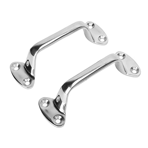 Leapiture 150 mm 2 Stück Edelstahl-Bootsgriff, Marine-Hochleistungsgriff, Haltegriff, verstellbare runde Basis, polierter Haltegriff, Bootszubehör, Zubehör für Marine, Yacht, Boot, Wohnmobil Leapiture 150 mm 2 Stück Edelstahl-Bootsgriff, Marine-Hochleistungsgriff, Haltegriff, verstellbare runde Basis, polierter Haltegriff, Bootszubehör, Zubehör für Marine, Yacht, Boot, Wohnmobil von Leapiture