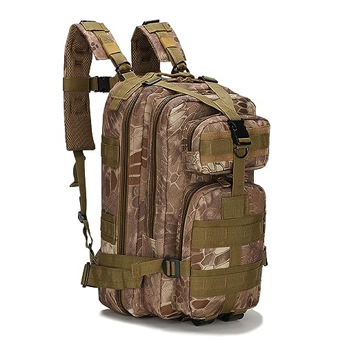 Leapiture Camouflage Outdoor Wandertasche Camo Camping Jagd Rucksack Doppelreißverschluss Sport Pack Trainingsausrüstung von Leapiture