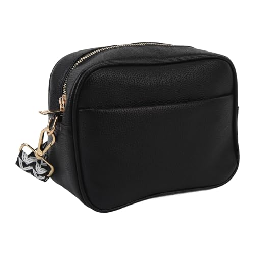 Leapiture Kameratasche, anspruchsvolle Damen-Umhängetasche, funktionale Damen-Kameratrage, Designer-Damen-Schultertasche für Shopping, Reisen (Schwarz) von Leapiture