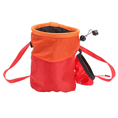 Leapiture Klettern Magnesium-Pulver-Tasche Outdoor-Kletterausrüstung Kreidetasche Magnesium-Kreidetasche mit Anti-Rutsch-Funktionen zum Klettern (Rot) von Leapiture