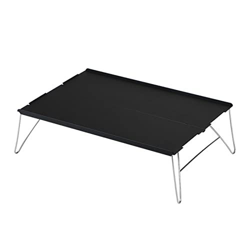 Leapiture Outdoor-Klapptisch, platzsparende Outdoor-Möbel, reisetauglicher Campingtisch, multifunktionaler Klappschreibtisch für Camping, Grillen (Schwarz) von Leapiture