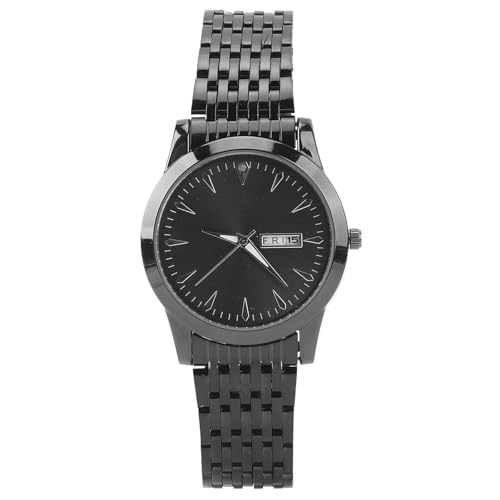 Leapiture Quarz-Herrenuhr, anspruchsvolle Quarzuhr für Herren, Premium-Quarzuhr, langlebige Quarzuhr, geeignet für Männer, die an Meetings teilnehmen (Black) von Leapiture