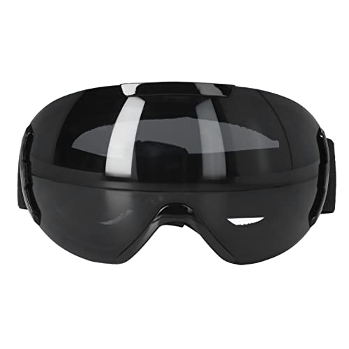 Leapiture Snowboardbrille Skibrille PE-beschichtete Linse Antibeschlag Doppelschichten Einstellbares rahmenloses Skizubehör für Schneemobilfahren(Schwarz) von Leapiture