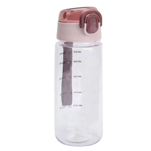 Leapiture Wasserflasche, leicht zu tragende Kunststoff-Wasserflasche, kompakte Trinkwasserflasche für Studenten, Büroangestellte, Outdoor-Sport, Schulbüros von Leapiture