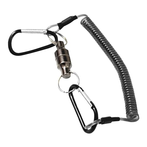 Bergsteiger-Schnalle, leistungsstarker Magnet-Angelwerkzeug-Karabiner, Spulen-Design, Wandern, Wasserflasche, sicherer Clip mit starkem Magnet für Camping von LearnLyrics