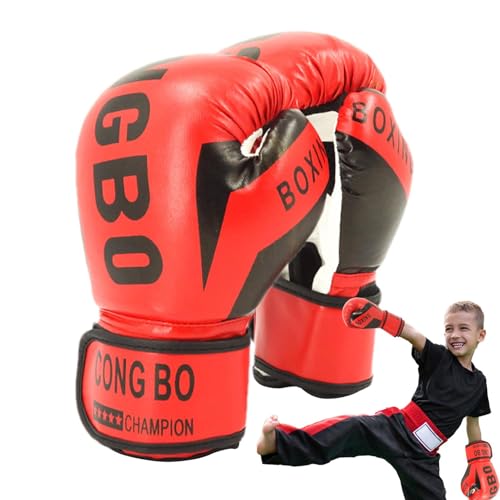 Box-Trainingshandschuhe – verstellbare Trainingshandschuhe für Mädchen, atmungsaktive und sichere Sparring- und Trainingshandschuhe für Boxen, Kickboxen, Muay Thai von LearnLyrics