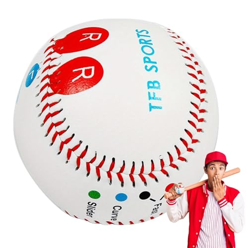 LearnLyrics 9-Zoll-Feldtrainings-Baseball, 9-Zoll-Feldtrainingsball | 9-Zoll-gewichtete Bälle – Baseball mit Fingerplatzierungsmarkierungen von LearnLyrics