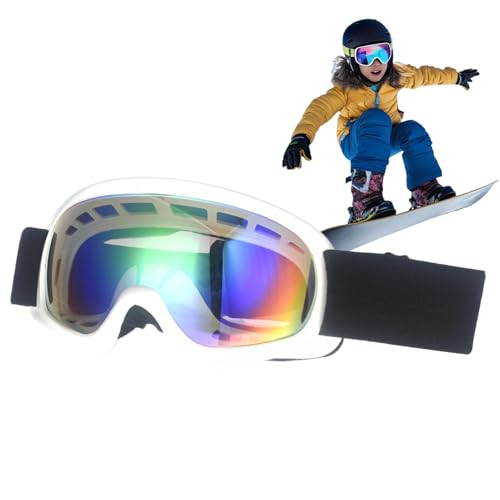 LearnLyrics Anti-Beschlag-Snowboardbrille, Skibrille für – Snowboardbrille mit UV-Schutz, bequeme und warme Skibrille für und Mädchen, 3-10 Jahre von LearnLyrics